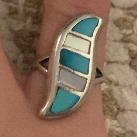 Turquoise MOP Ring - Picture 1 of 6